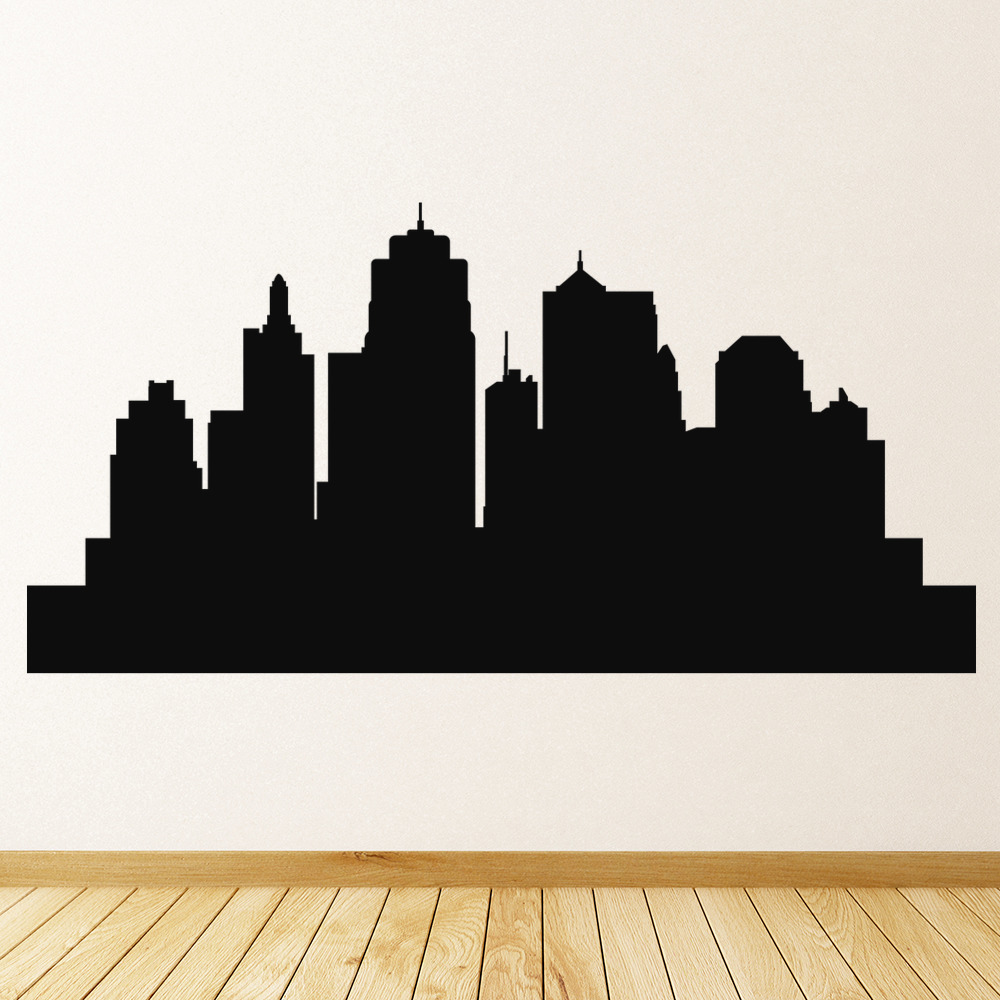 City Skyline Cityscape Wall Sticker | Icon Wall Stickers
